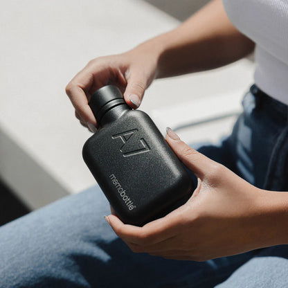 Memobottle - A7 - Stainless Steel - Black