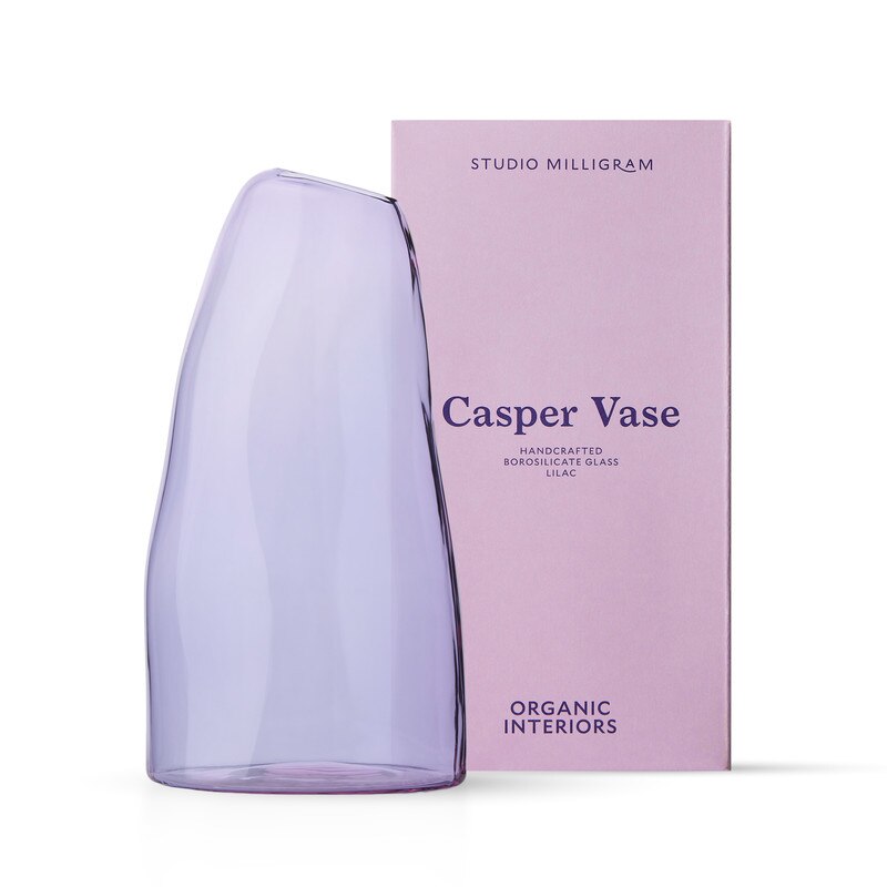 Studio Milligram - Casper Vase - Organic Interiors - Large - Lilac