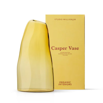 Studio Milligram - Casper Vase - Organic Interiors - Large - Yellow