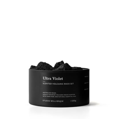 Studio Milligram - Scented Volcanic Rocks - Tin 300g - Ultra Violet