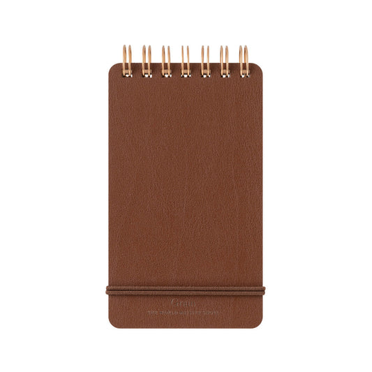 Midori - Grain Leather Notepad - Dark Brown