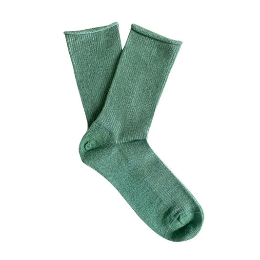 Klue - Glitter Lurex Socks - Mint Green