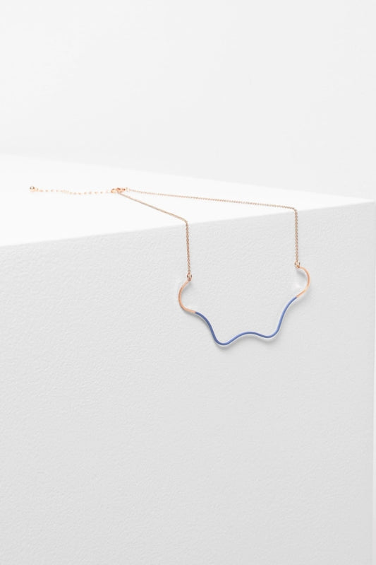 Elk The Label - Wave Necklace Blue Mist Apparel & Accessories > Jewelry Necklaces