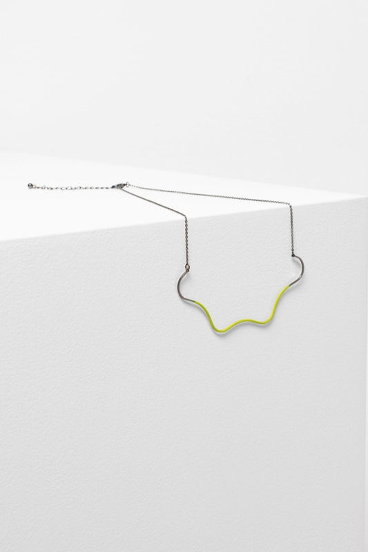 Elk The Label - Wave Necklace Limeade Apparel & Accessories > Jewelry Necklaces