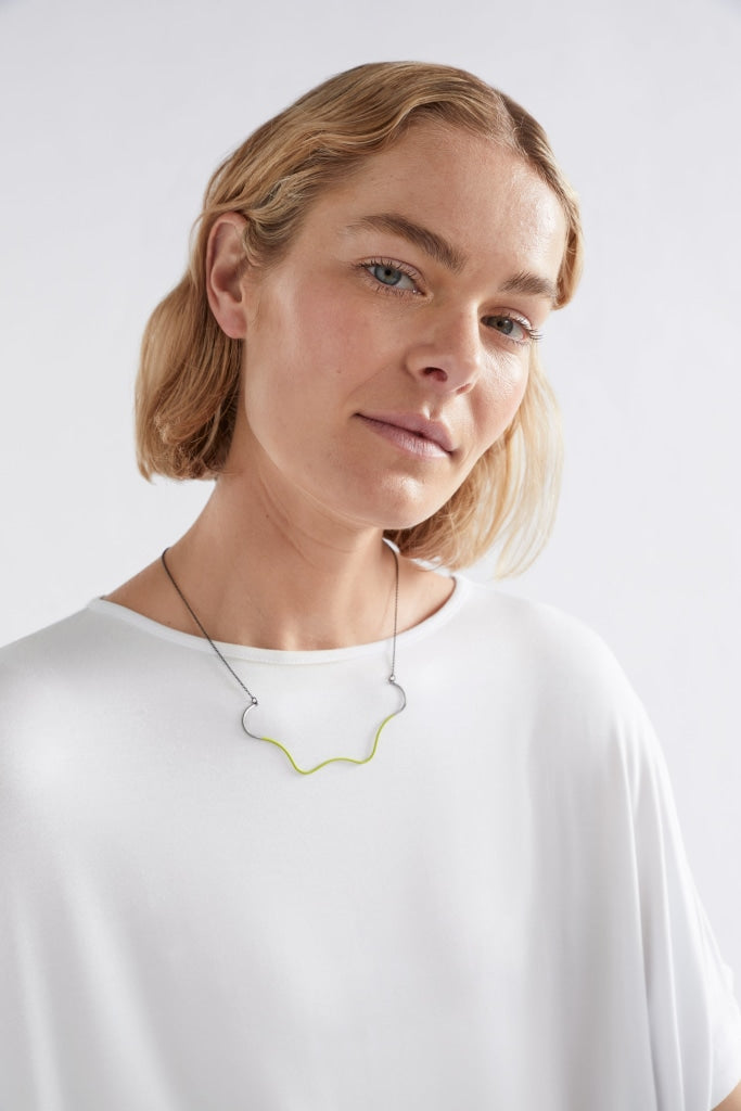 Elk The Label - Wave Necklace Limeade Apparel & Accessories > Jewelry Necklaces