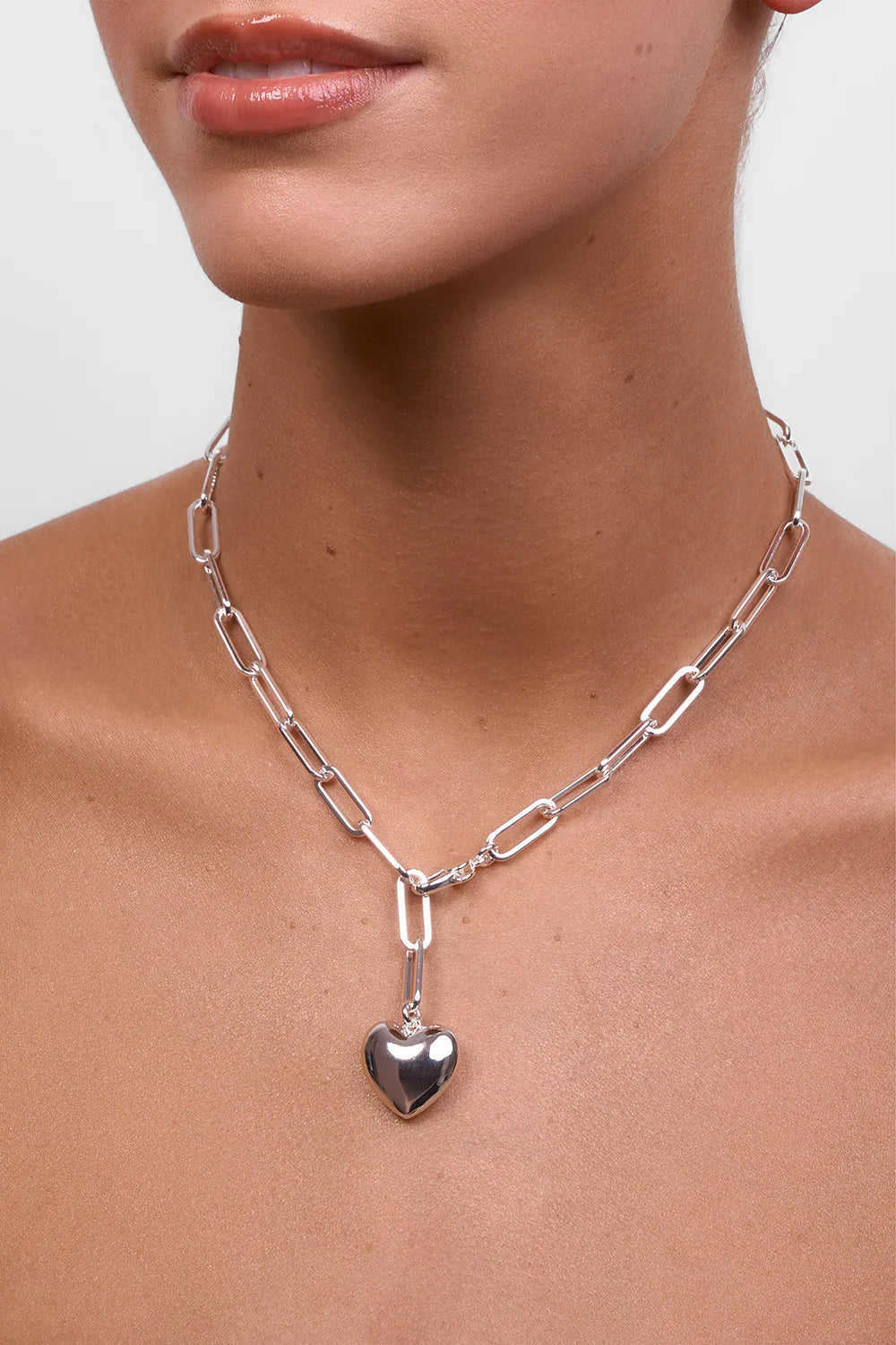 Liberte - Lotte Heart Necklace - Silver