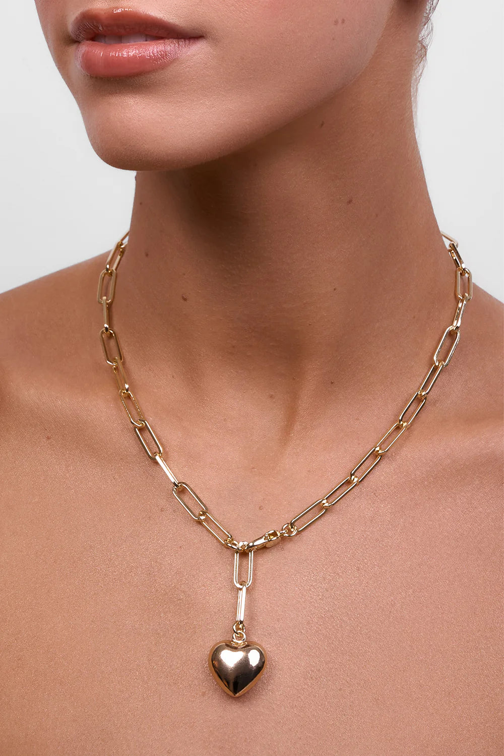 Liberte - Lotte Heart Necklace - Soft Gold