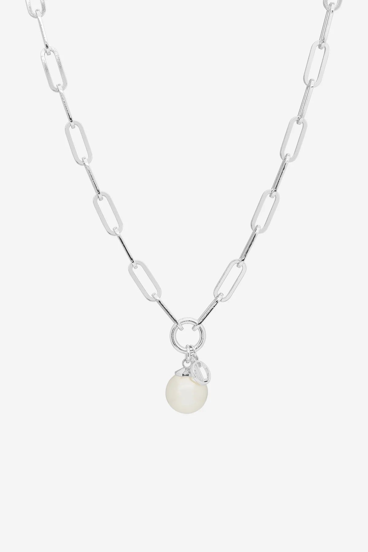Liberte - Hayley Pearl Necklace - Silver