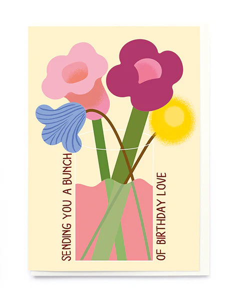 Noi - Greeting Card - Bunch Of Flowers In Water
