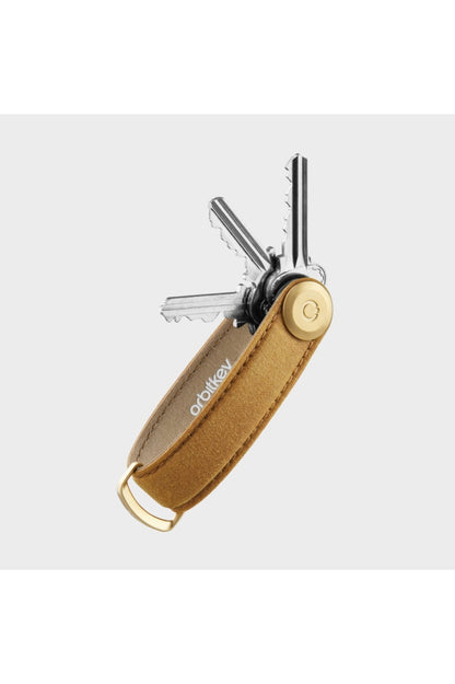 Orbitkey - Waxed Canvas Key Organiser Golden Sand Apparel & Accessories > Handbag Wallet Keychains