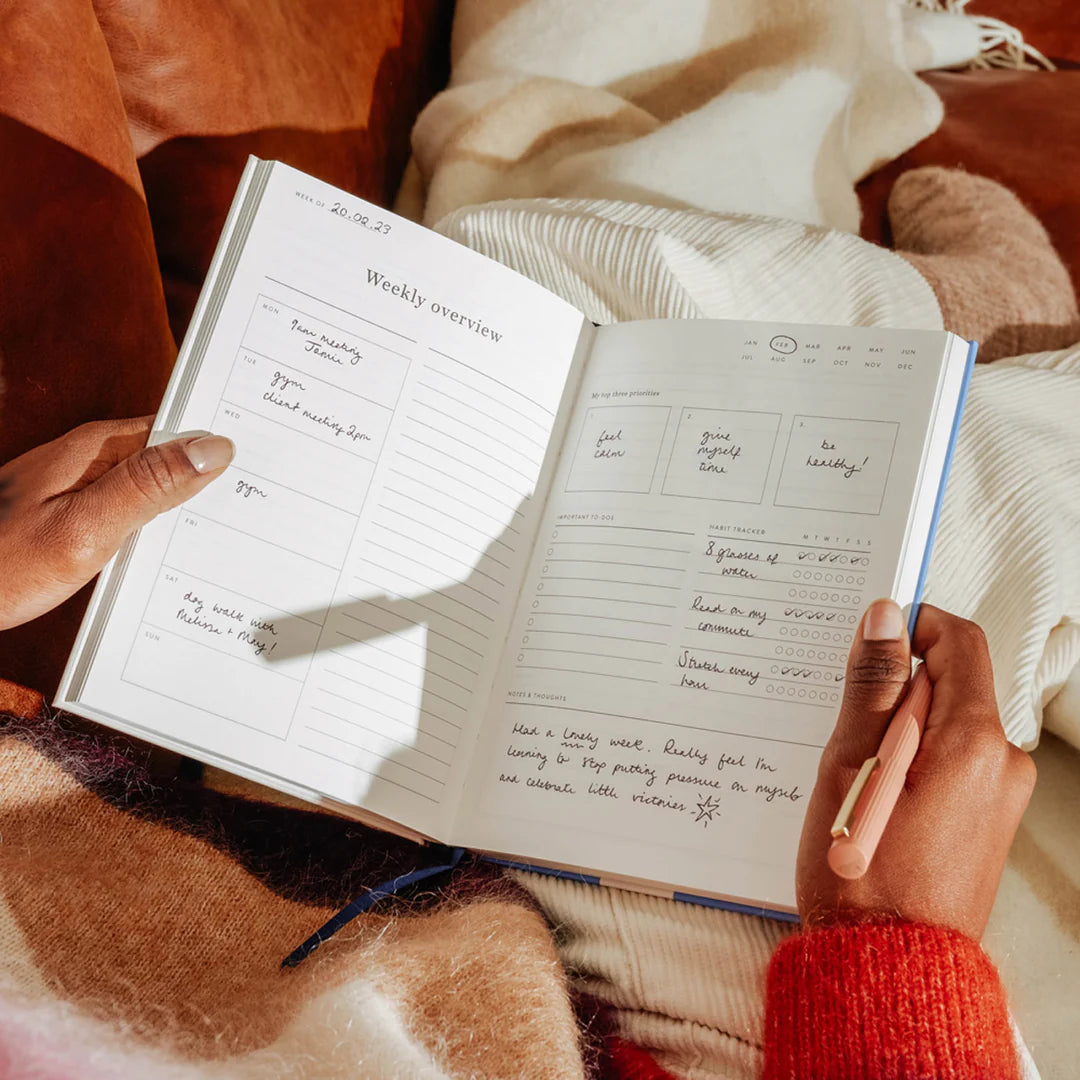 Papier - Wonder - Hardcover Notebook - A5 - Daily Planner - Cream