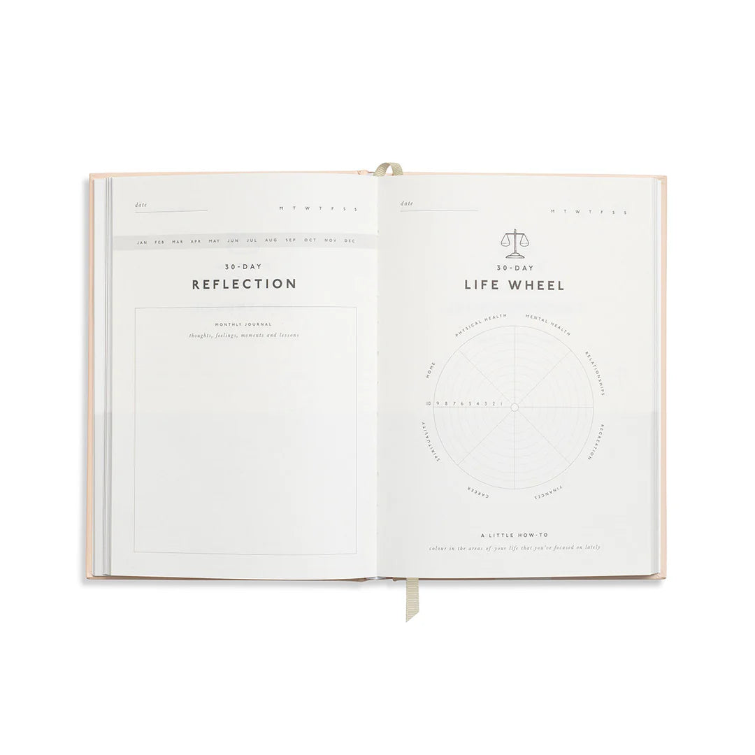 Papier - Hardcover Notebook - A5 - Gratitude Journal - Rising Sun