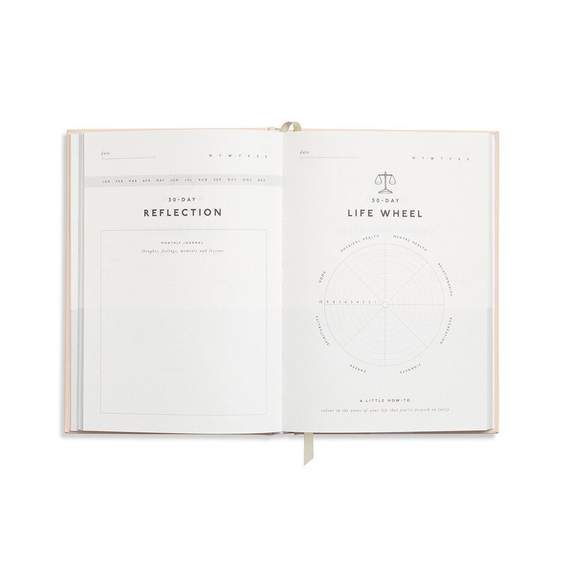 Papier - Hardcover Notebook - A5 - Gratitude Journal - Reflect