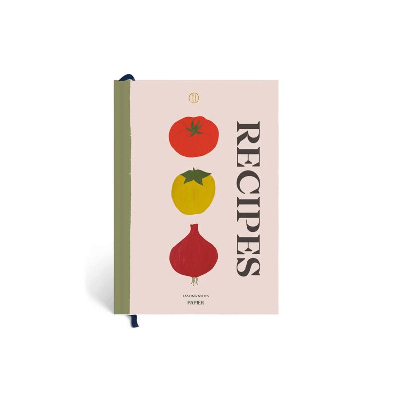 Papier - Hardcover Notebook - A5 - Recipe Journal - Vegable Medley
