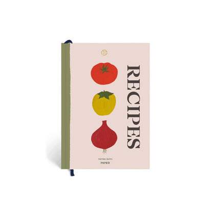 Papier - Hardcover Notebook - A5 - Recipe Journal - Vegable Medley