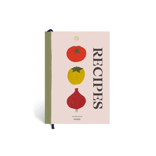 Papier - Hardcover Notebook - A5 - Recipe Journal - Vegable Medley