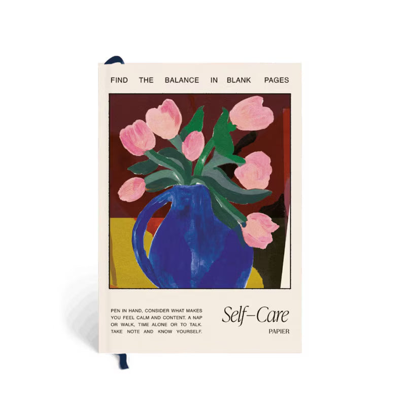 Papier - Hardcover Notebook - A5 - Wellness Journal - Tulip Vase