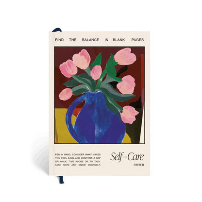 Papier - Hardcover Notebook - A5 - Wellness Journal - Tulip Vase