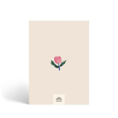 Papier - Hardcover Notebook - A5 - Wellness Journal - Tulip Vase