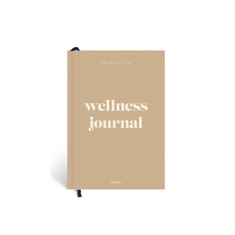 Papier - Hardcover Notebook - A5 - Wellness Journal - Joy - Sandstone