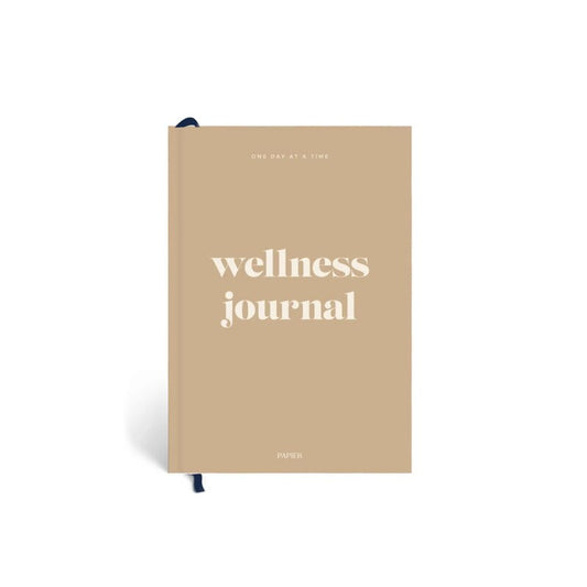 Papier - Hardcover Notebook - A5 - Wellness Journal - Joy - Sandstone