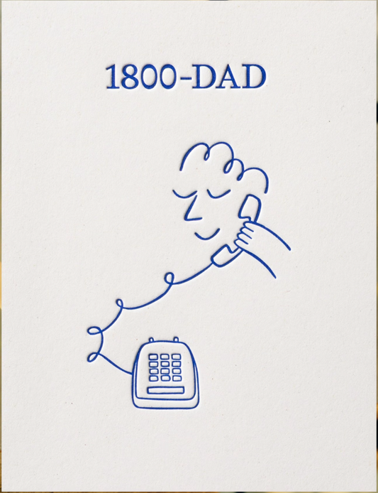 Short Talk - 1800-dad - Greeting Card