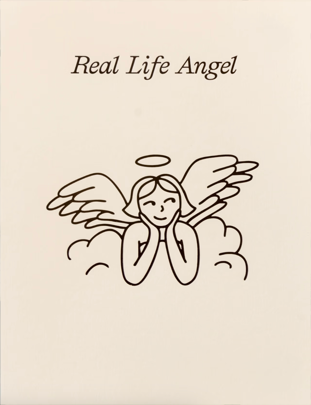 Short Talk - Real Life Angel - Greeting Card