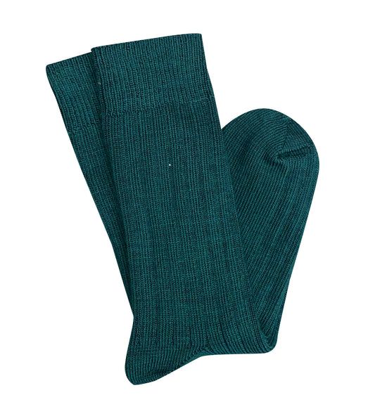 Tightology - Short Rib Merino Wool Socks - One Size - Green
