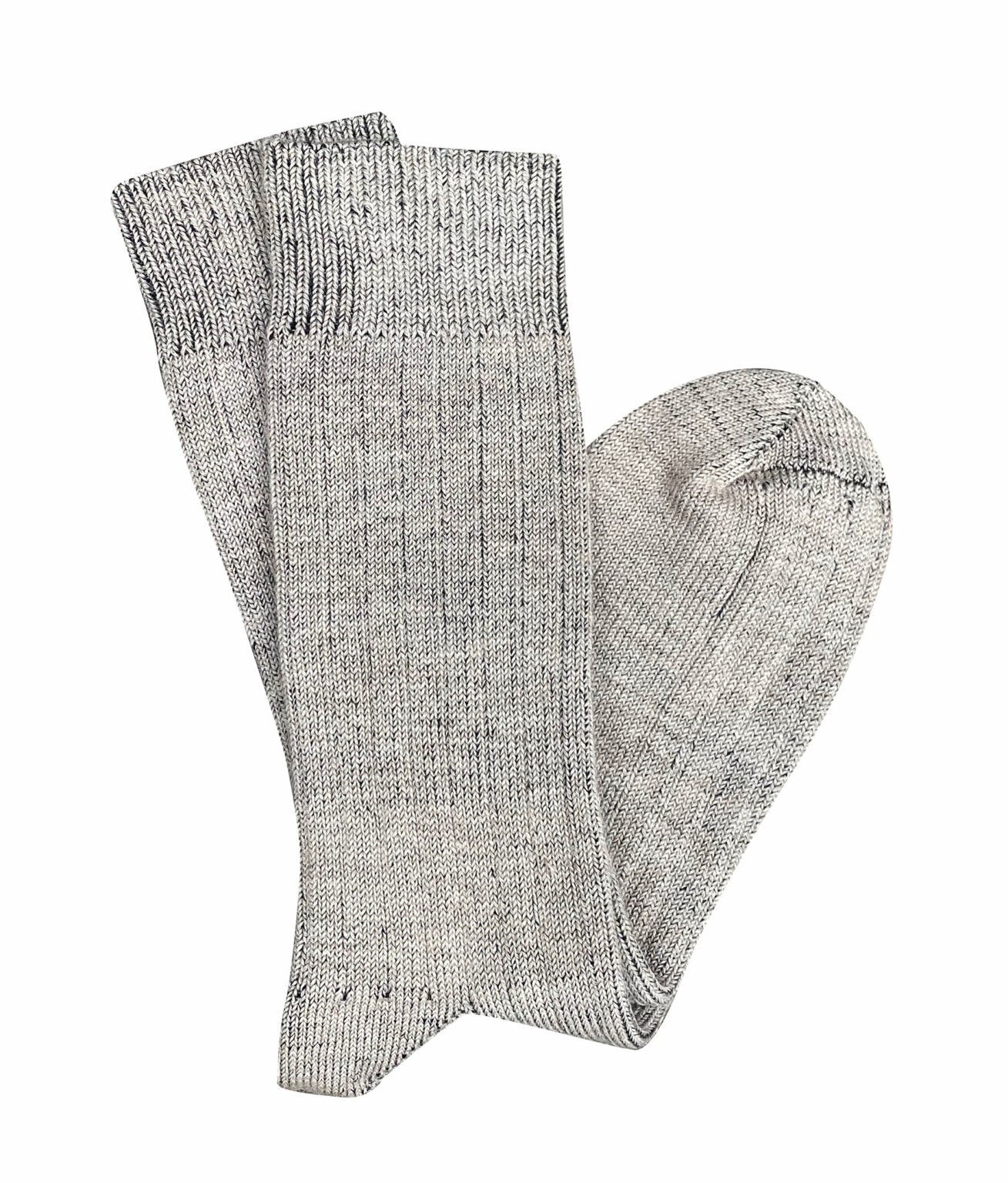 Tightology - Short Rib Merino Wool Socks - One Size - Greige