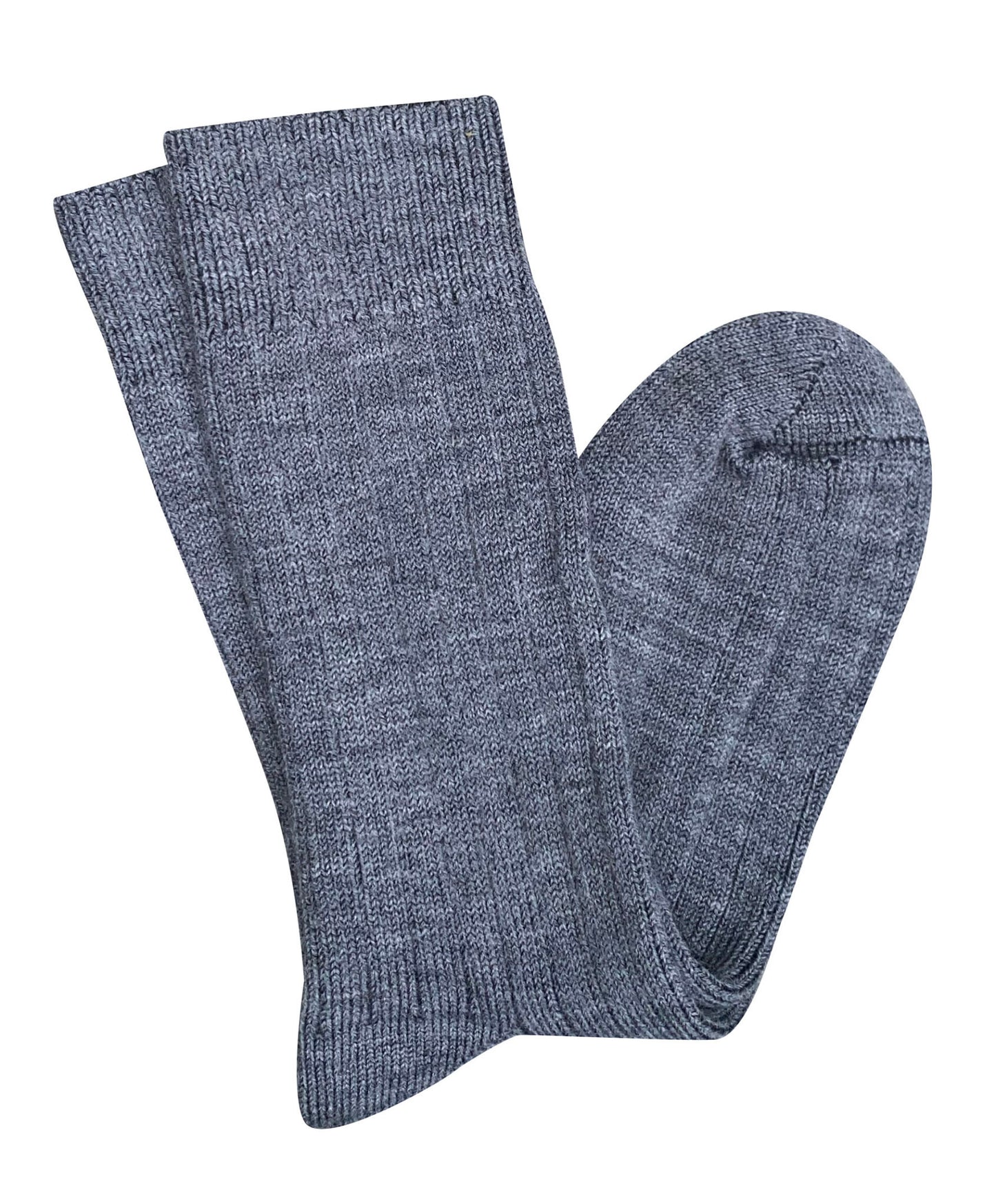 Tightology - Short Rib Merino Wool Socks - One Size - Grey