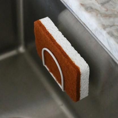 Designstuff - Natural Cellulose And Sisal Scourer Sponge - Cinnamon (set Of 2)