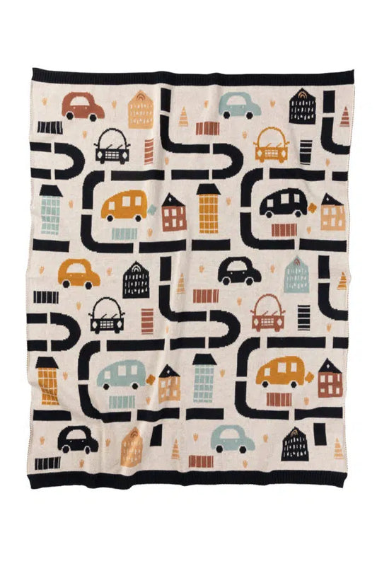 Indus Design - Baby Blanket - Transport