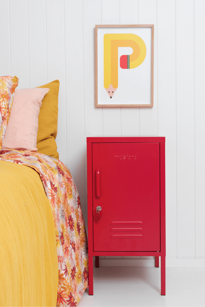 Mustard Made - The Shorty Locker Right In Poppy Furniture > Cabinets & Storage Lockers