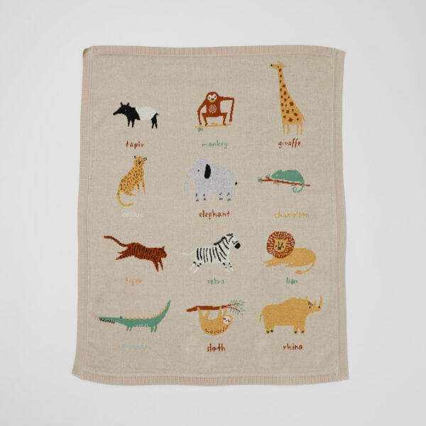 Jiggle & Giggle - Knitted Baby Blanket - Zambezi