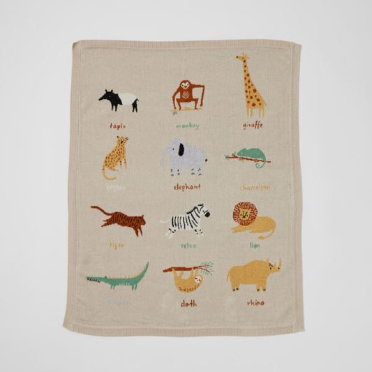 Jiggle & Giggle - Knitted Baby Blanket - Zambezi