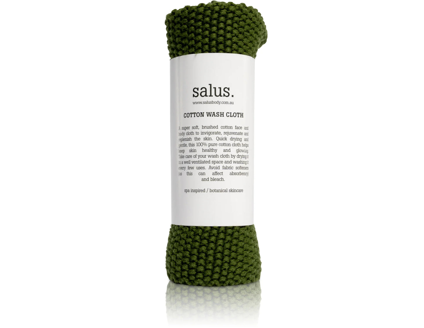 Salus - Cotton Wash Cloth - Green