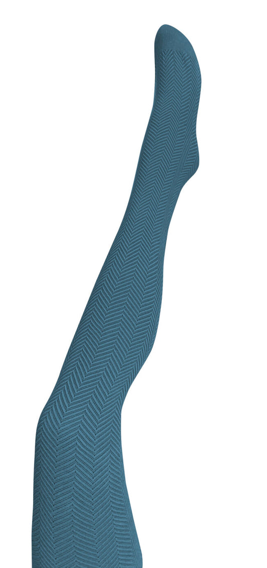 Tightology - Organic Cotton Tights - Weave Blue