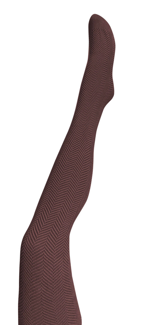 Tightology - Organic Cotton Tights - Weave Chocolate