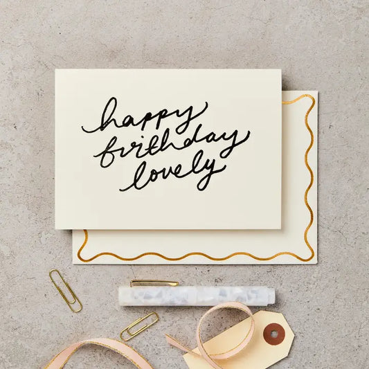 Katie Leamon - Happy Birthday Lovely - Greeting Card