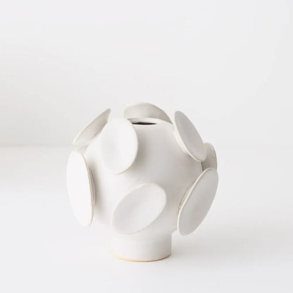Olavo Vase - White - 18cmh X 19cmd