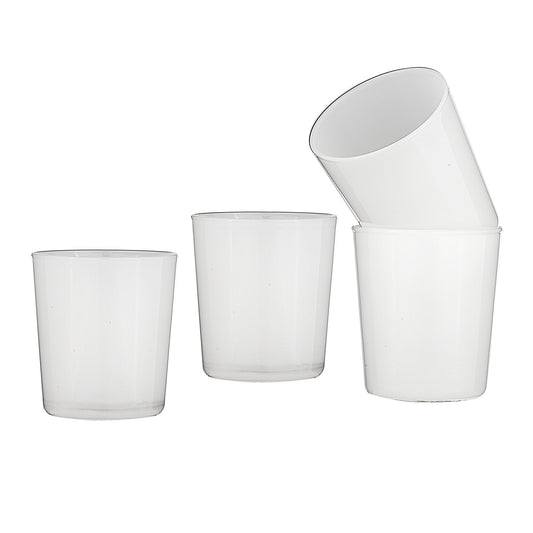Alta - Stackable Glass Set Of 4 - White