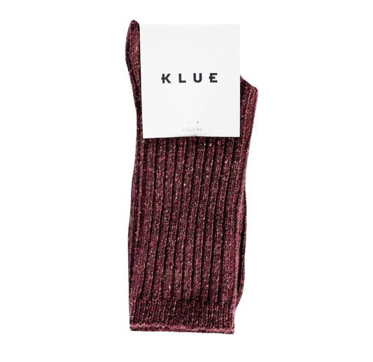 Klue - Socks - Wool & Silk - Burgundy