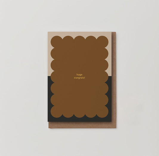 Kinshipped - Huge Congrats Foiled - Congratulations - Greeting Card