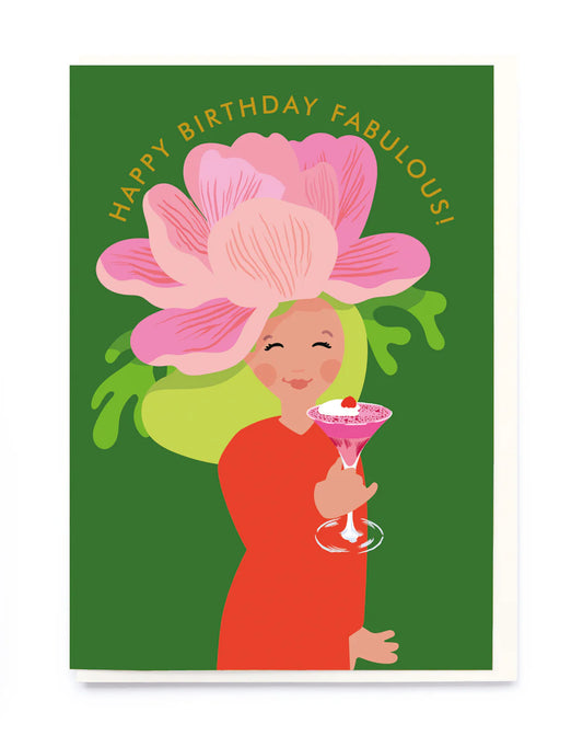Noi - Greeting Card - Fabulous Flower Girl