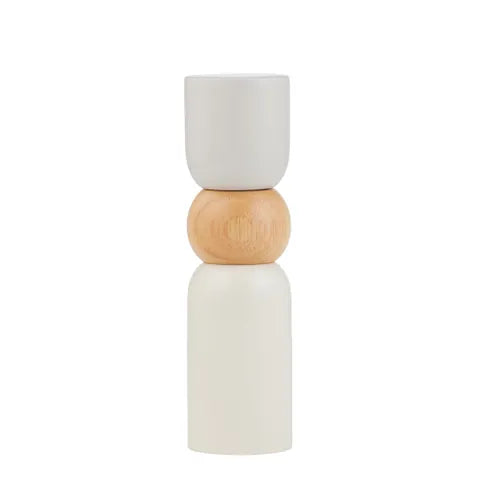 Assemble - Pisces Wood Grinder - Salt/pepper -taupe