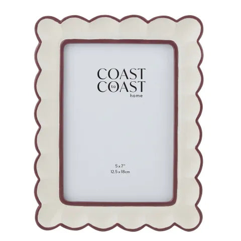 Assemble - Ana Frame - Resin - 5 X 7" - Ivory/russet