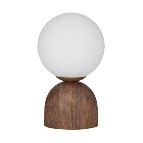 Coast To Coast Home - Cuba Lamp - Wood Look - Walnut - 15 X 25.5cm