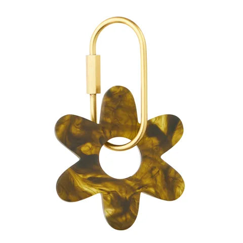 Assemble - Kip Resin Flower Key Ring - Pesto