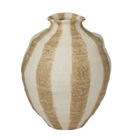 Assemble - Rayas Ceramic Vase - Taupe