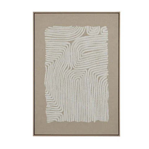 Casa - Avi Print Canvas - Ash Frame 70cm X 100cm